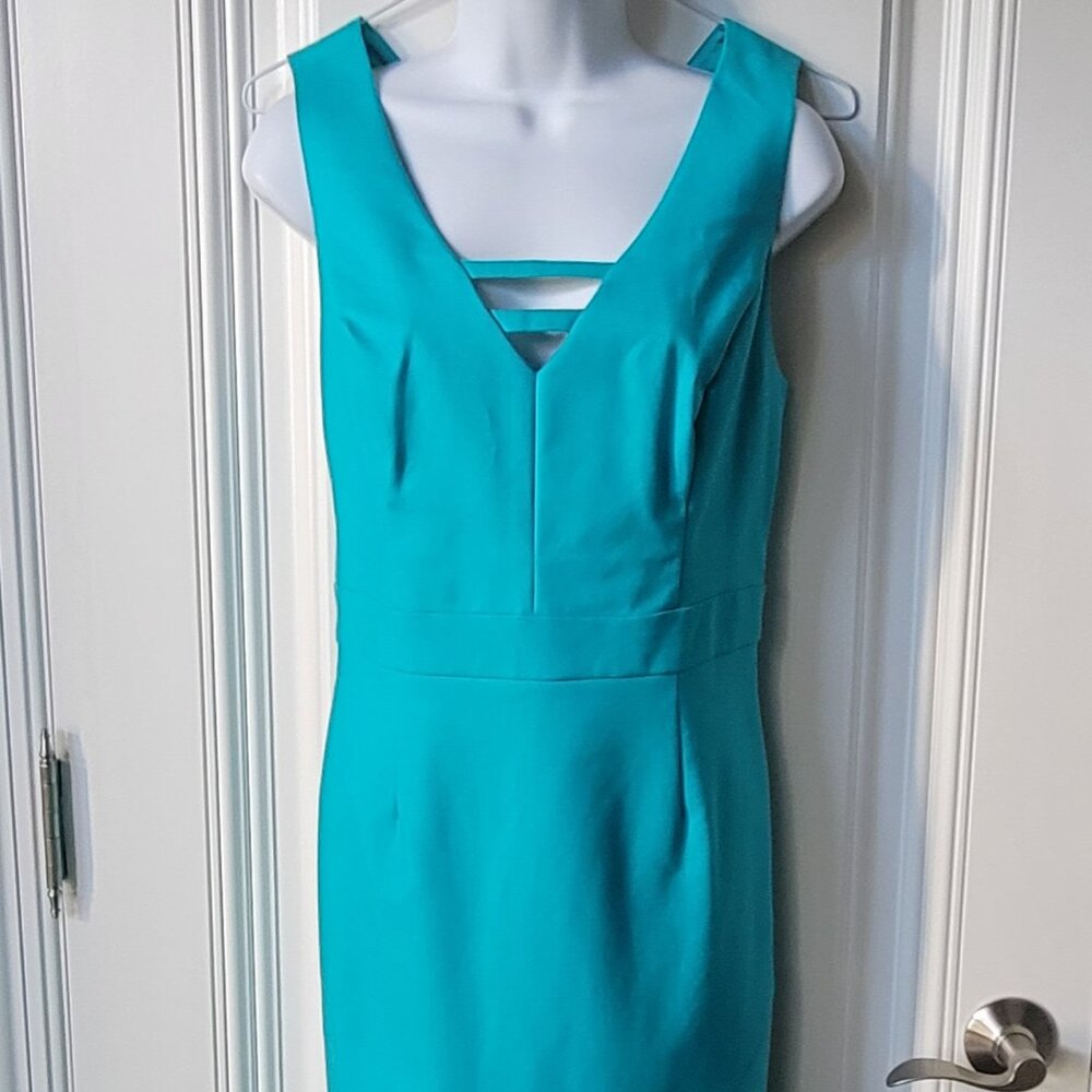 Portmans Cotton Turquoise Sheath Dress